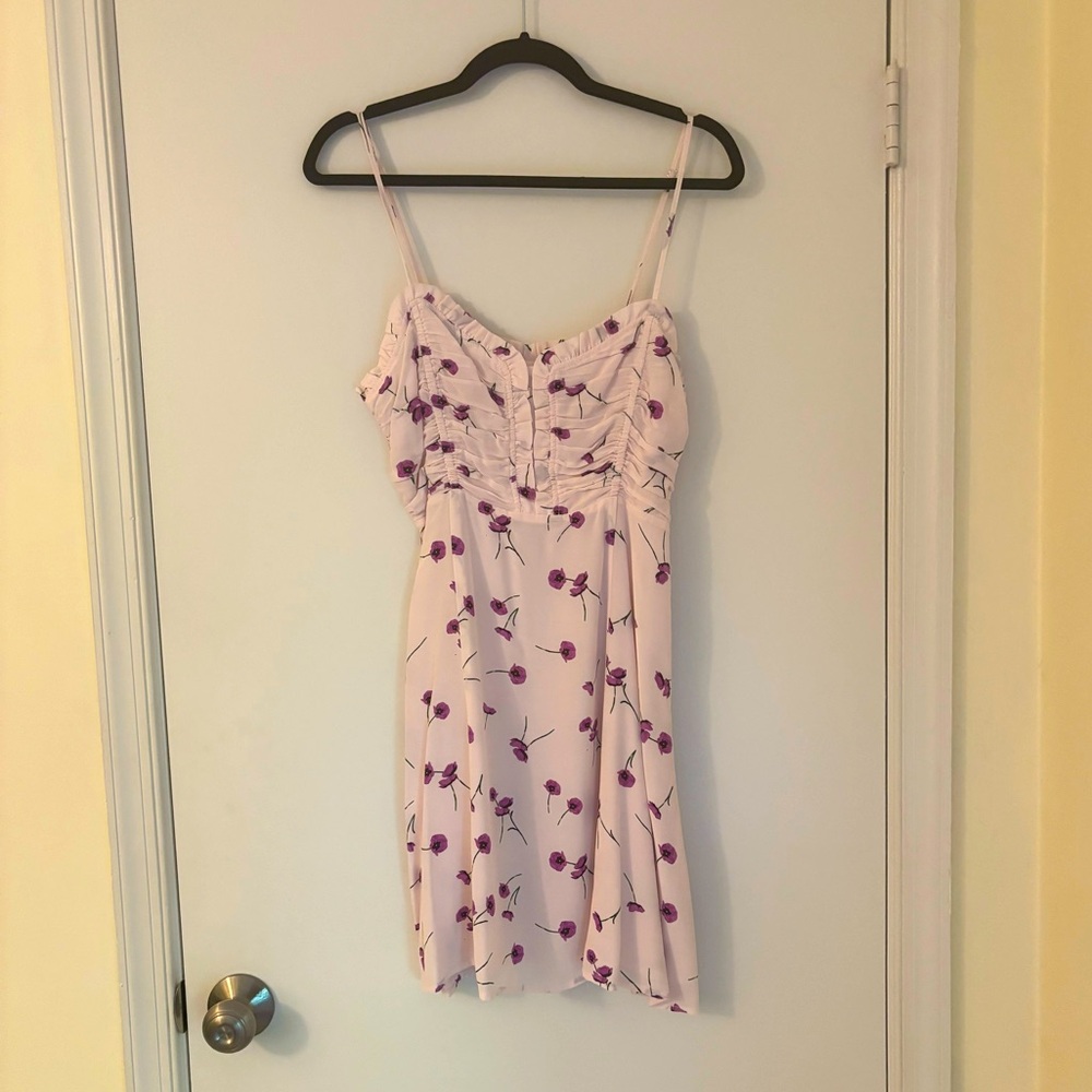 ASTR the Label Ryder Purple Poppy Mini Dress - Size M